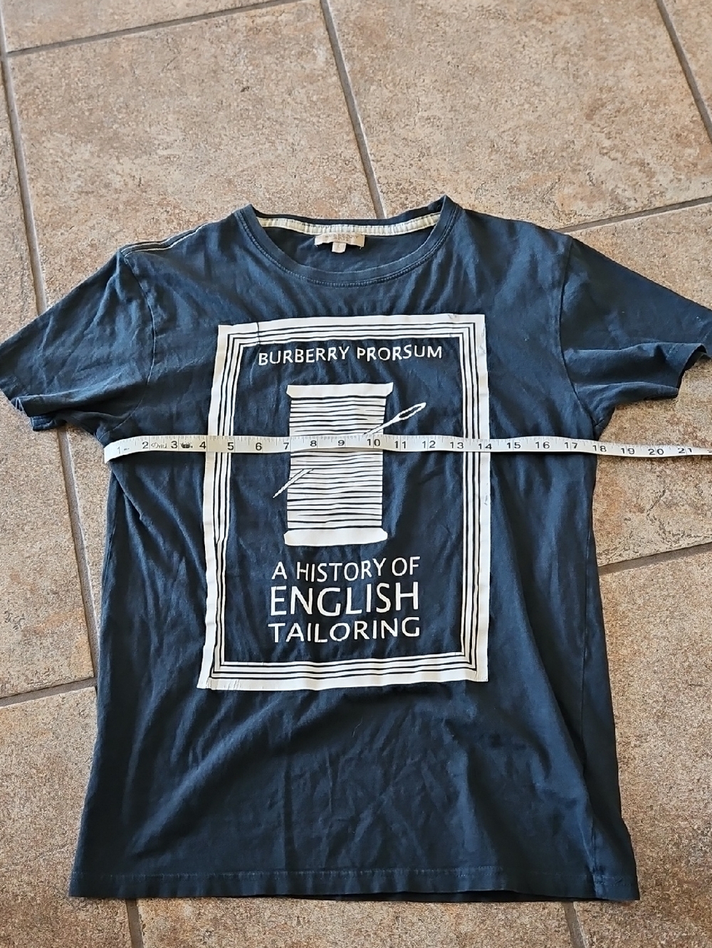 Burberry Brit Graphic Tee with White Print